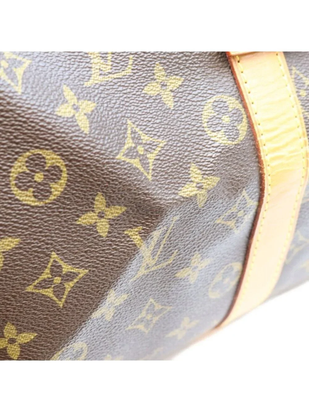 Louis Vuitton Brown Monogram Keepall 45 Boston Bag